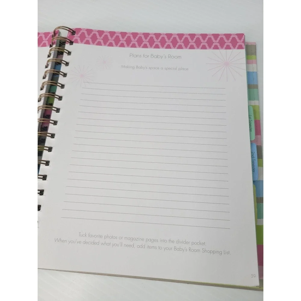 C.R. Gibson‎ Pregnancy Journal Multi Stripe Robin Zingone Memory Book